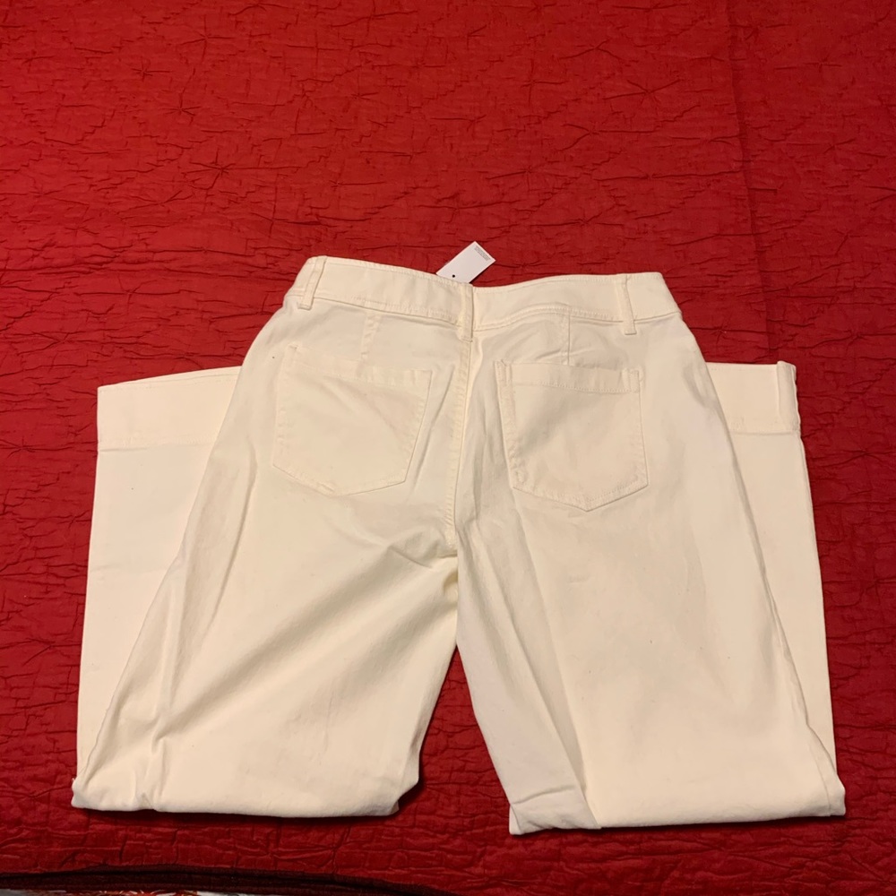 Loft wide leg crop pant NWT